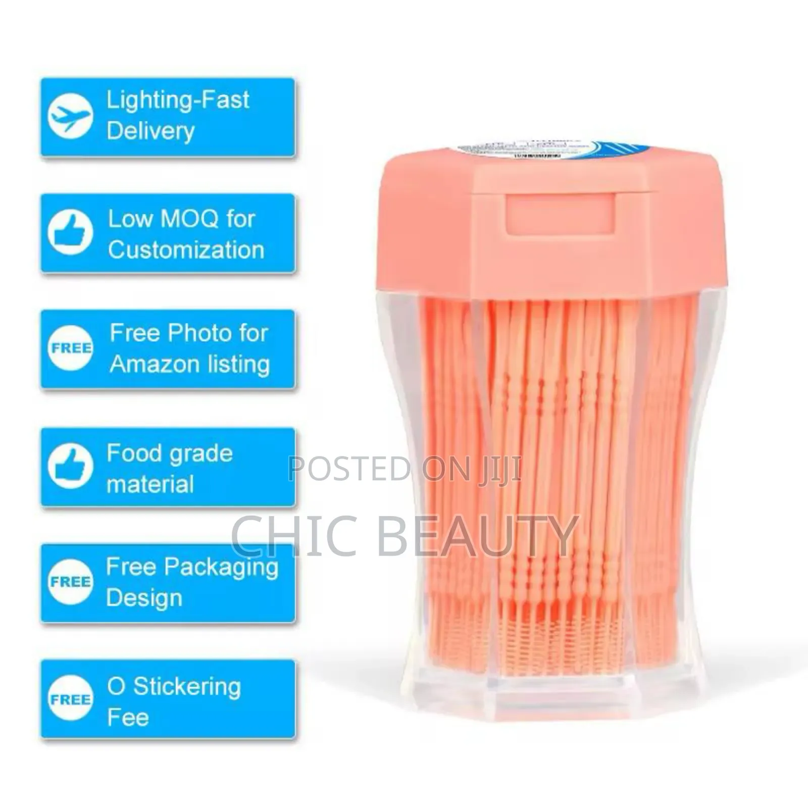 Super Flexible Food Grade Tooth Picks With Inter Dental Brushes 200 Pc