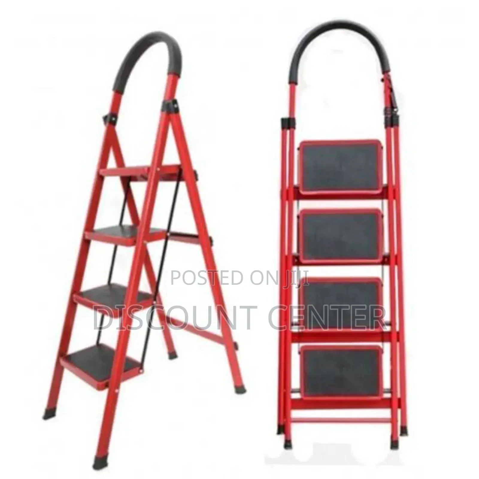 Foldable Ladders Red 4 Steps