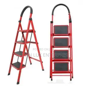 Foldable Ladders Red 4 Steps