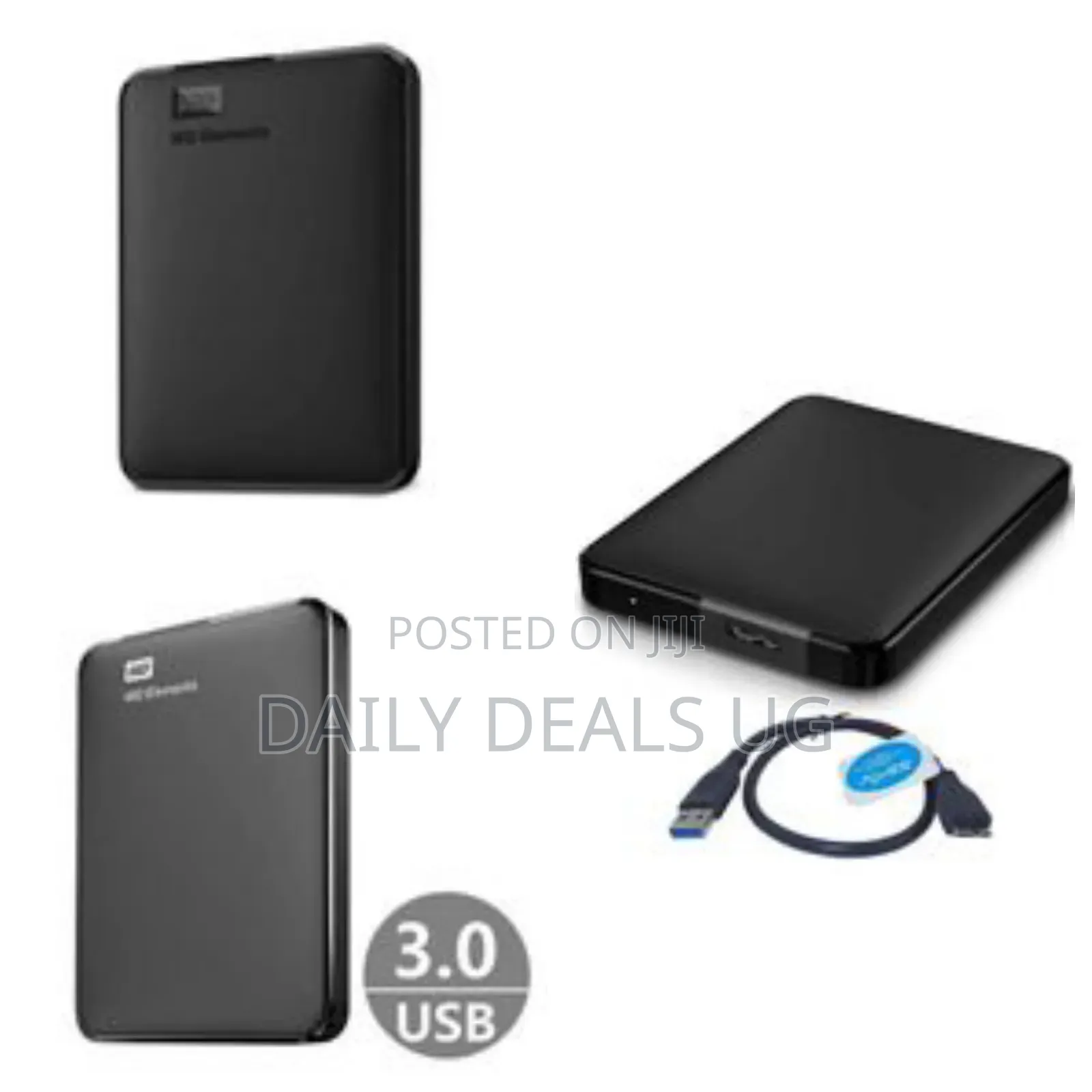 Western Digital 3.0 Usb High Speed External Usb Disk 320gb -Black