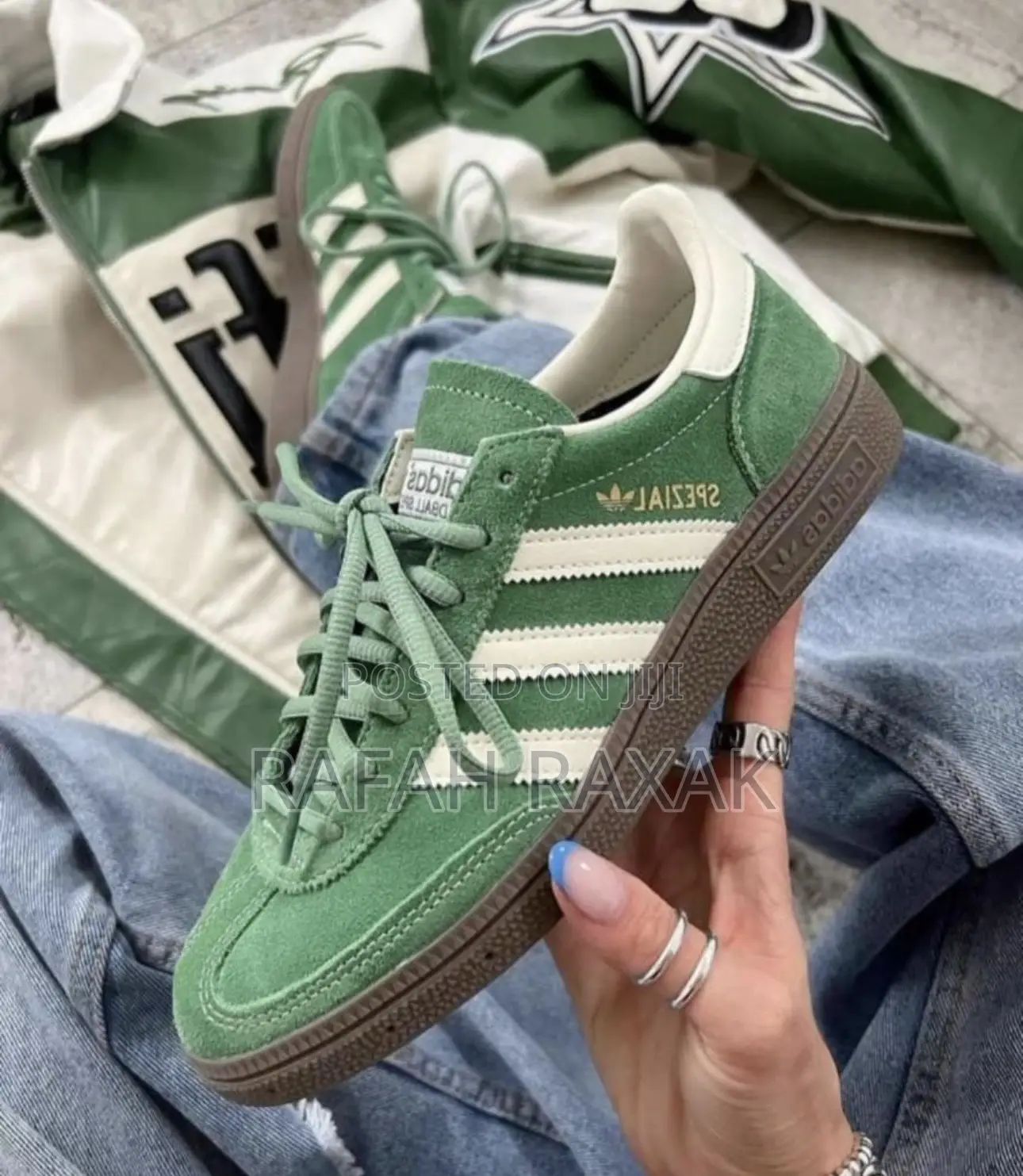 Original Green Adidas Spezial “Preloved” Handball Sneakers
