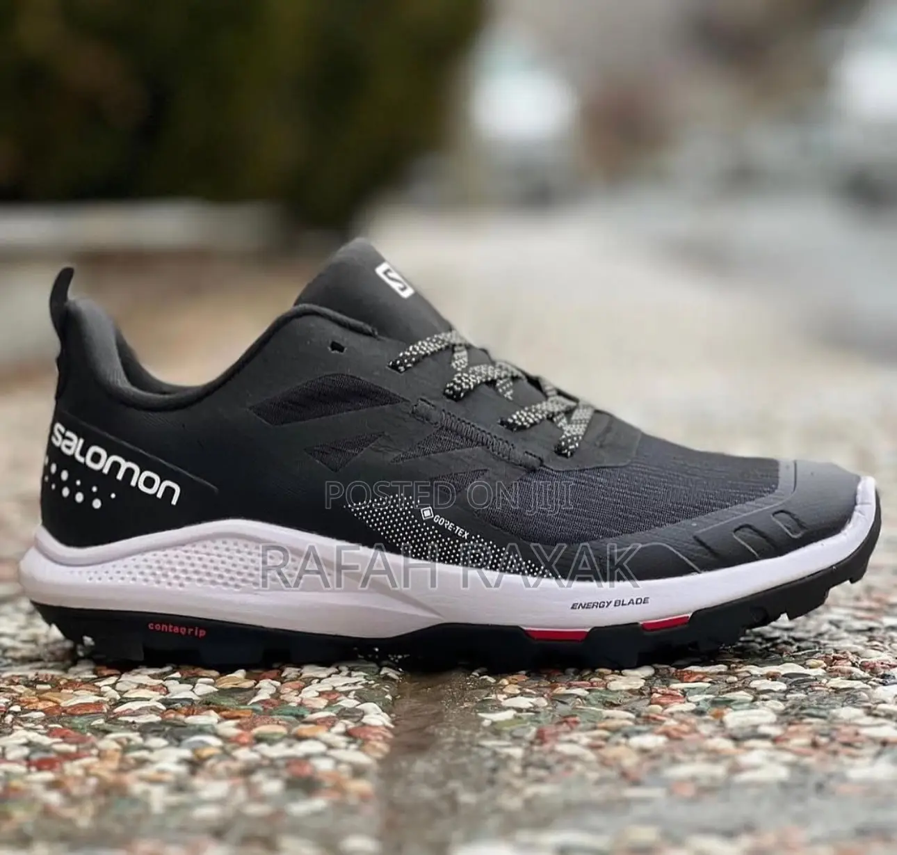 Original Men’S Black/White Salomon Out Pulse Gtx Hiking Shoes