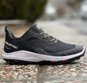 Original Men’S Black/White Salomon Out Pulse Gtx Hiking Shoes