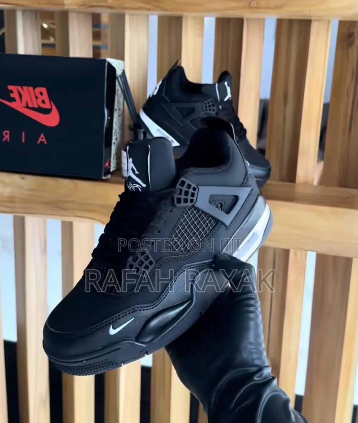 Original Nike Nigel Sylvester X Air Jordan 4 “Bike Air Black” Sneakers