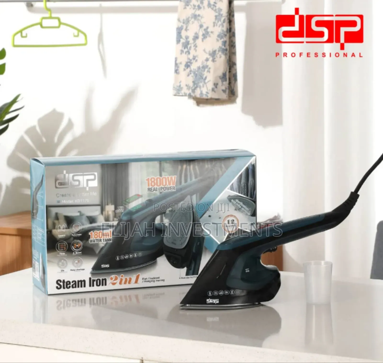 2-in-1 Garment Steamer Power Up to 1400-1800w, Water Tank Capacity