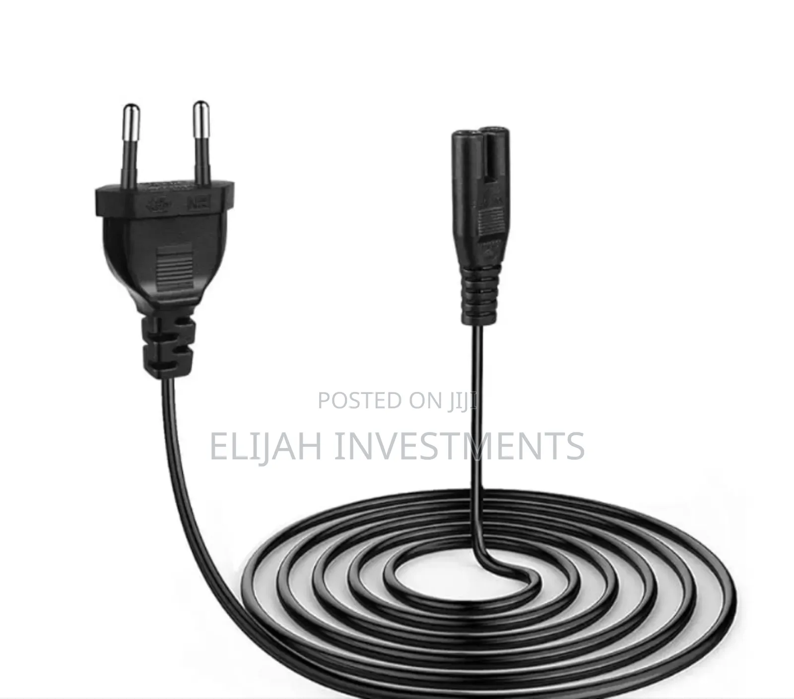 Power Cable European 2 Pole Euro Plug