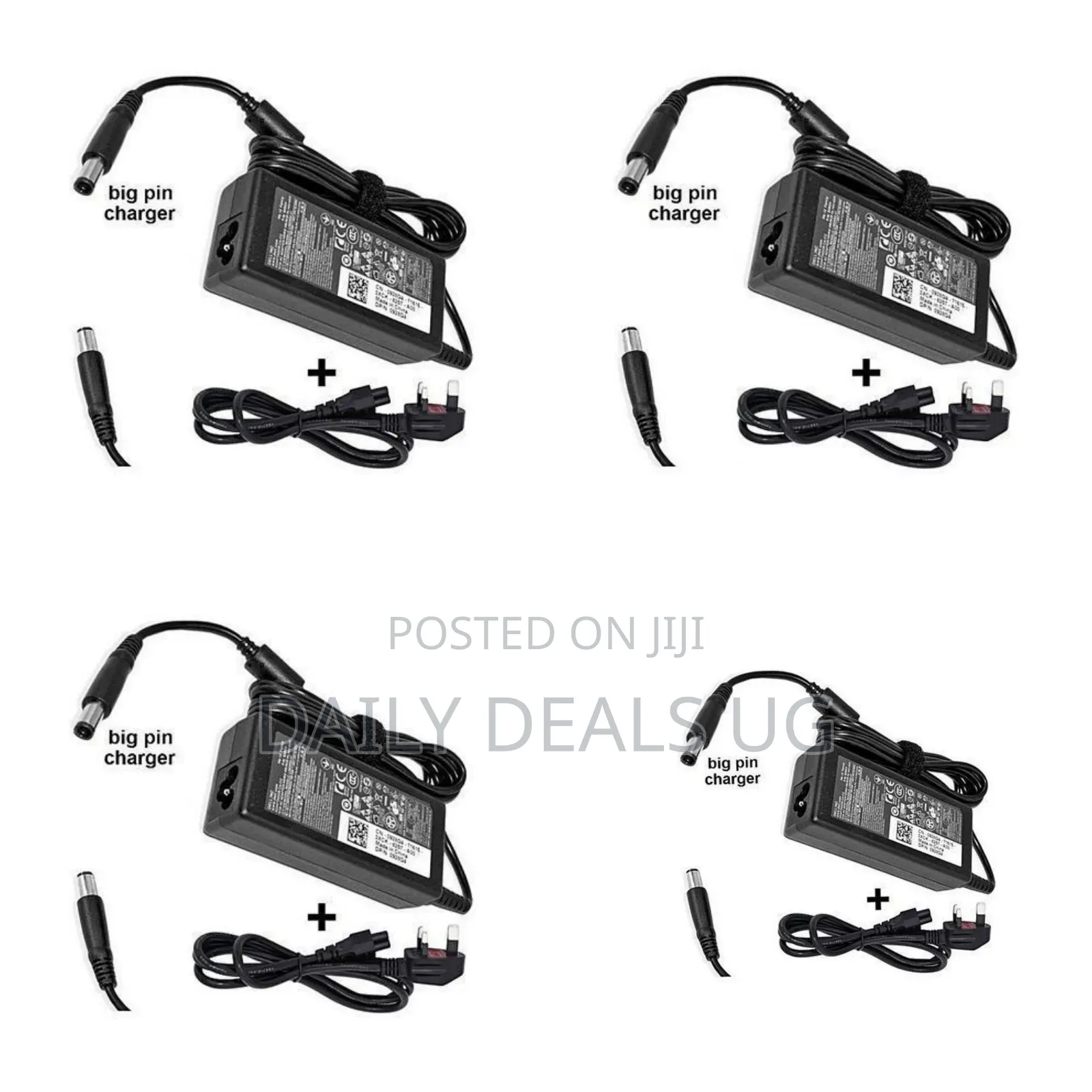 Dell Laptop Big Pin Charger:19.5v, 3.34a 65w -Black