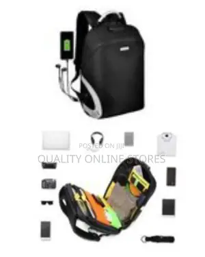Sunpower Anti Theft Laptop Backpack - Black, Grey