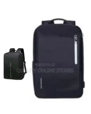Anti Theft Laptop Bag With Charging Port Black