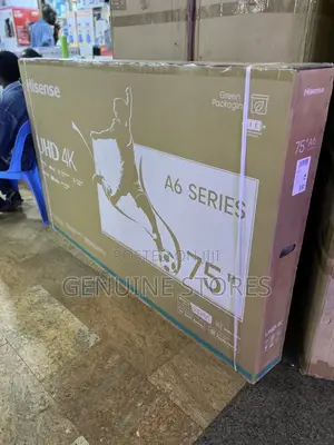 Hisense Smart 75”inches of A6 Series/ Flameless With Digital Channels