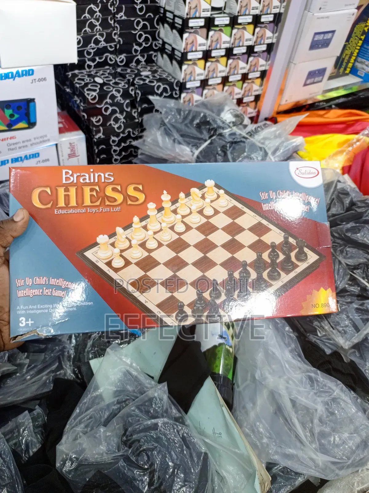 Brains Chess Non-Magnetic Board Game