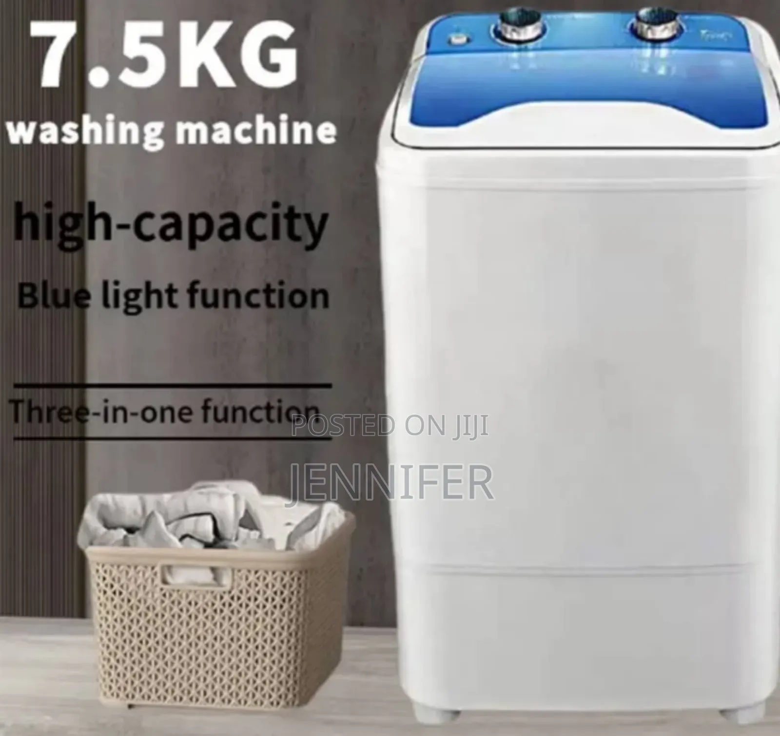 Portable Washing Machine 7kg Total Capacity