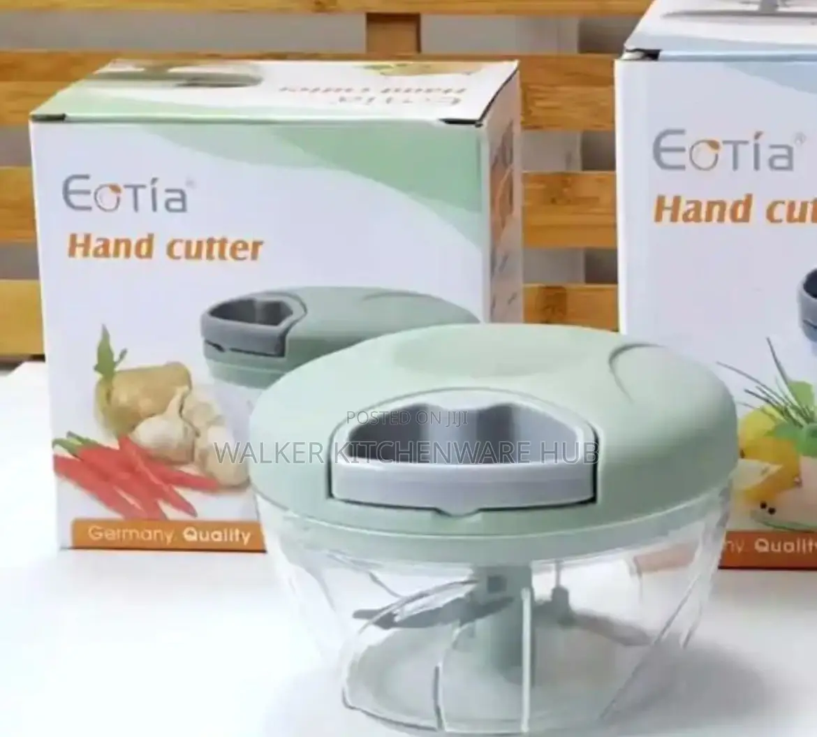 Hand-Pull Food Processor / Vegetable Chopper With 3-Blades
