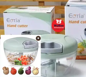 Hand-Pull Food Processor / Vegetable Chopper With 3-Blades