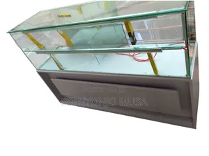 Counter Show Case 5x3ft 2-Layer Display Case With Lock and Safe