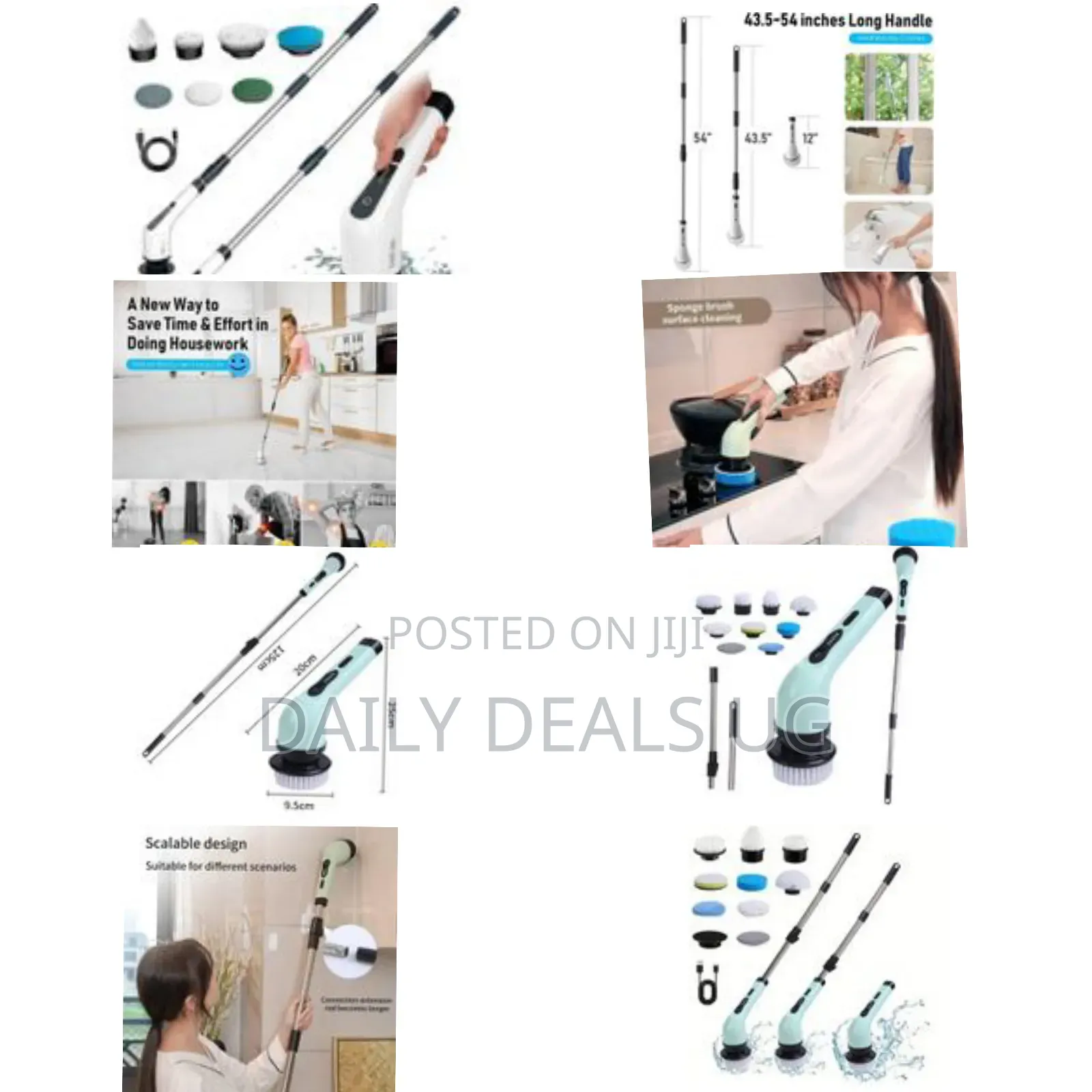 Wireless Rotatable 9-in-1 Electric Cleaning Brush
