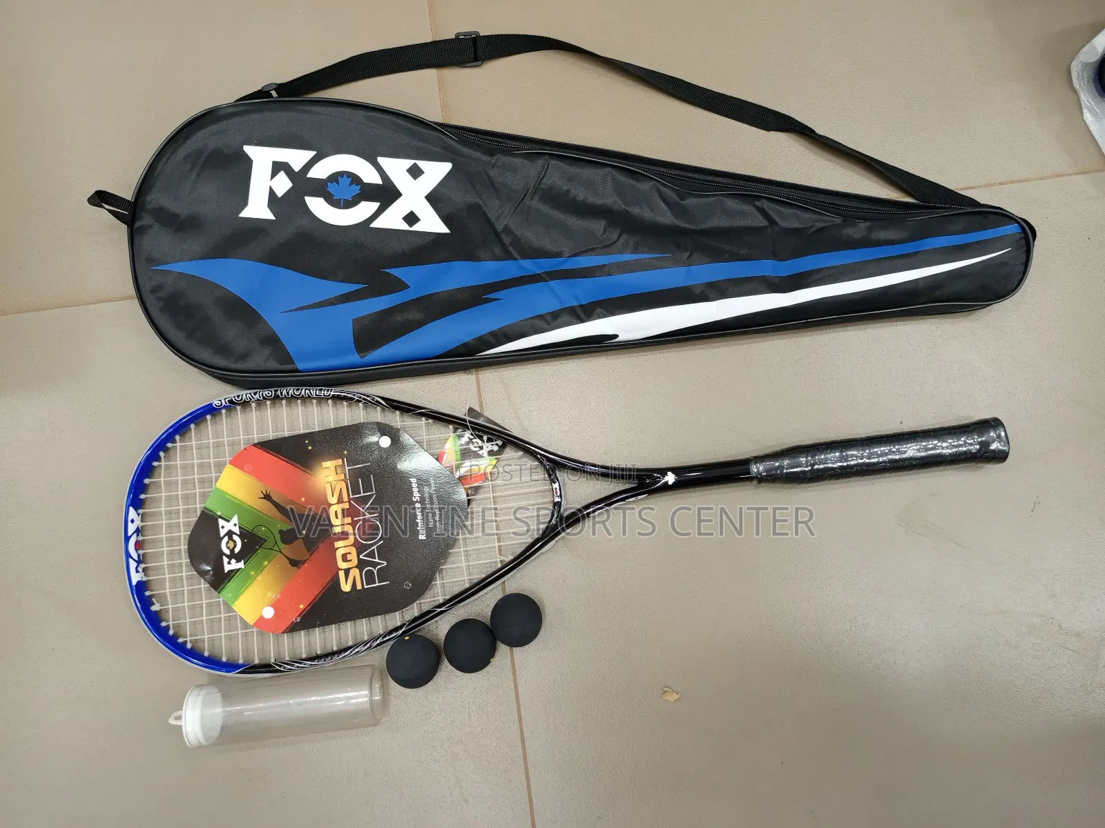 Fox Squash Racket With Balls 3pics Original Material