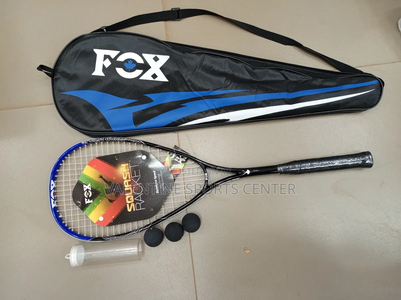 Fox Squash Racket With Balls 3pics Original Material