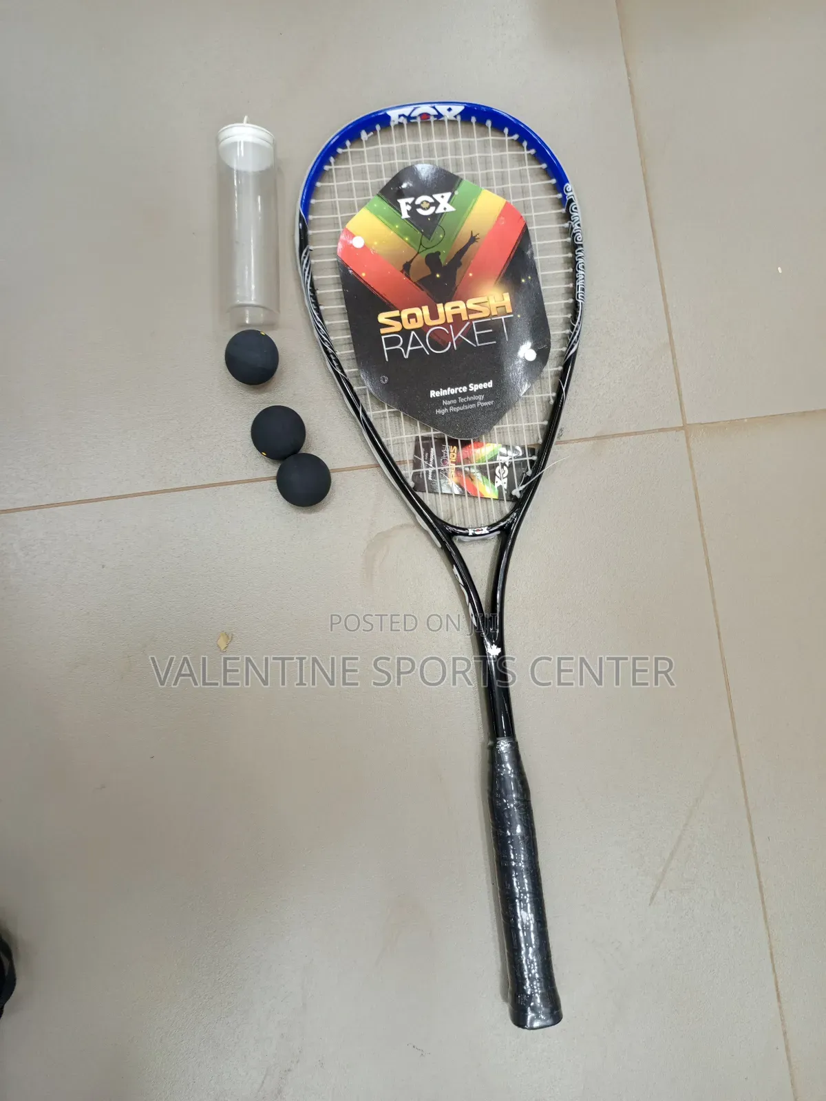 Fox Squash Racket With Balls 3pics Original Material