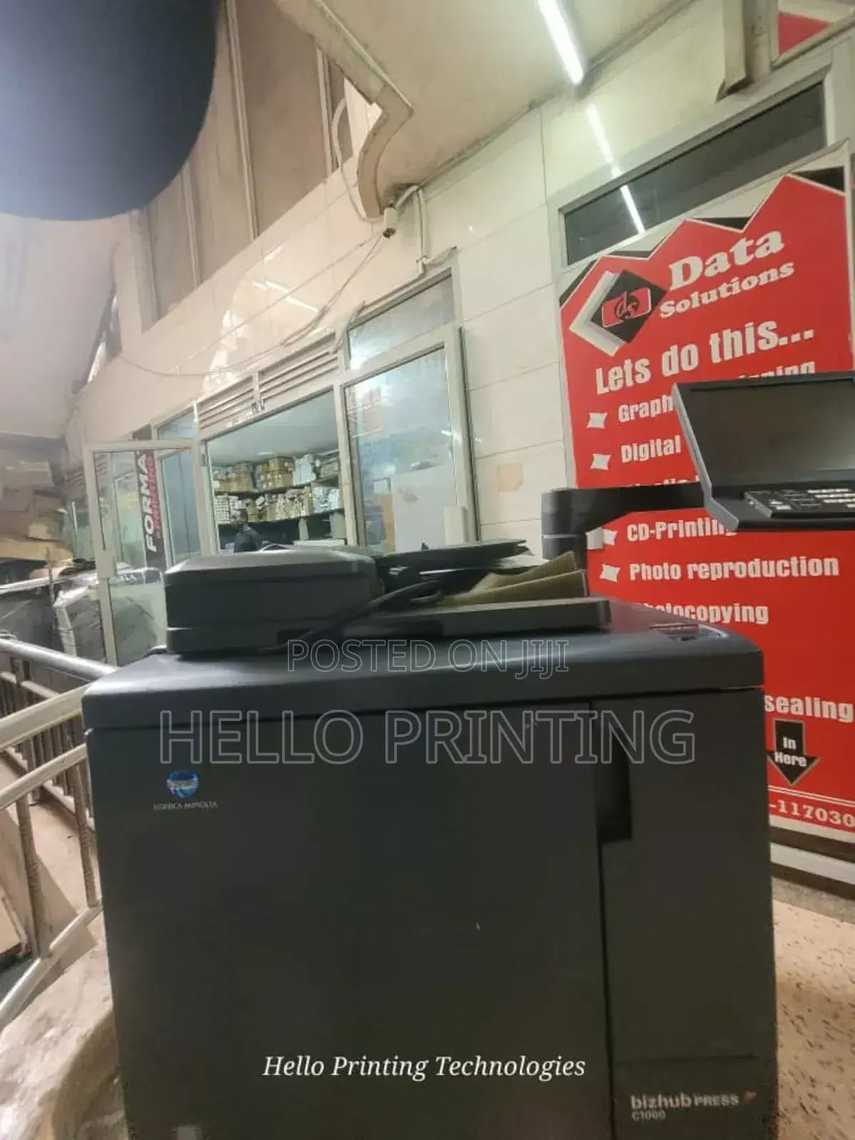 Small Biz Printing House -Konica C1060 Press .