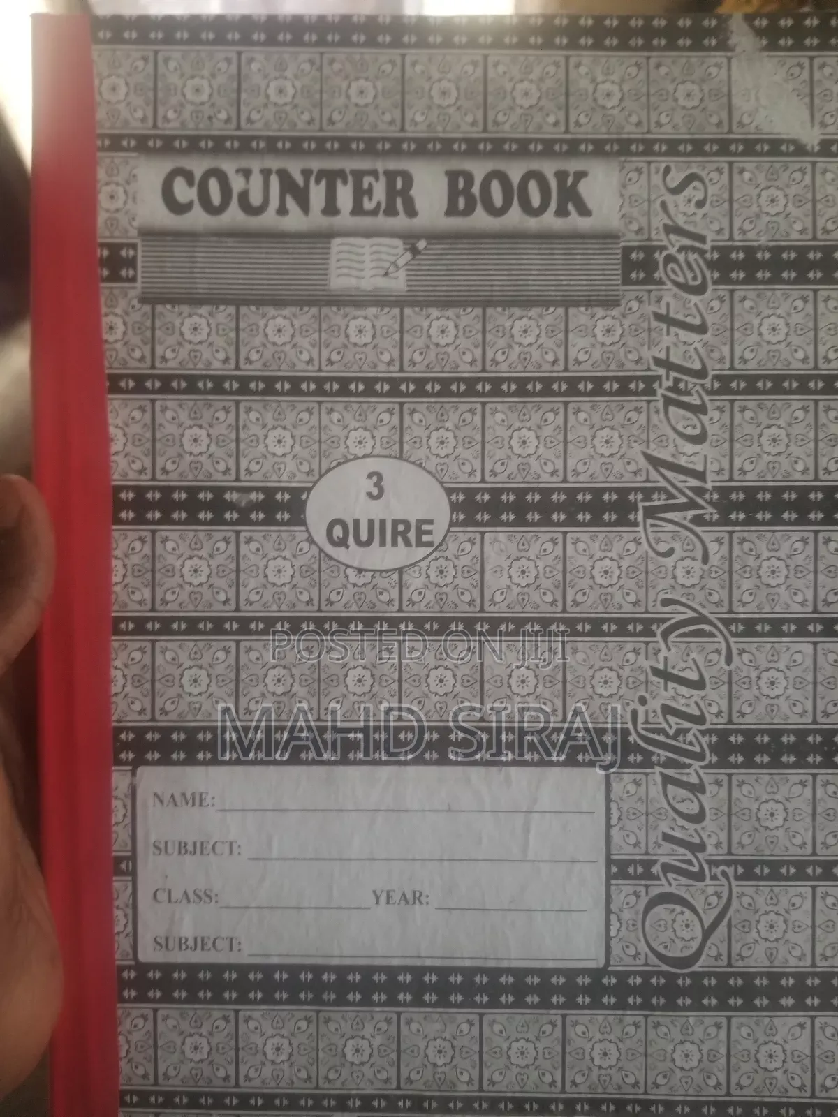 3 Quire Books