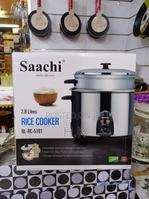 Saachi 2.8 Litres Rice Cooker With Steamer, Model Number Nl-Rc-5181.