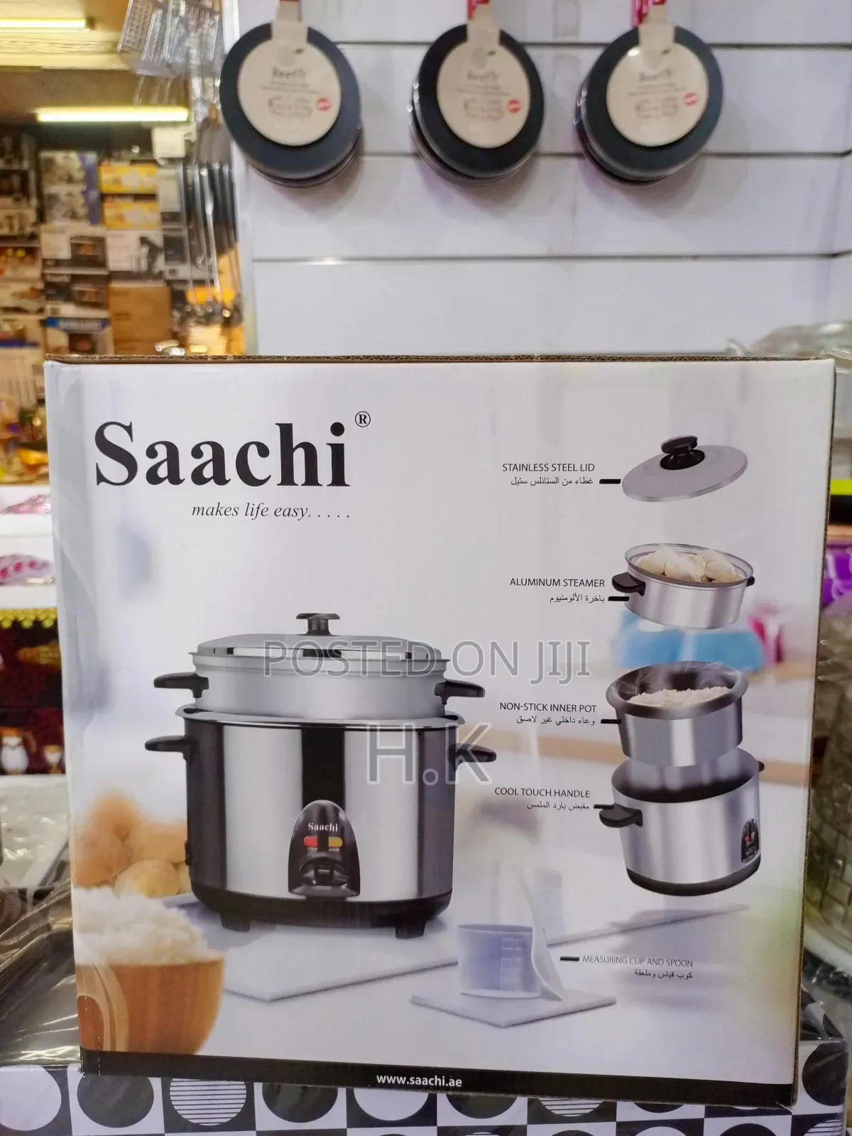 Saachi 2.8 Litres Rice Cooker With Steamer, Model Number Nl-Rc-5181.