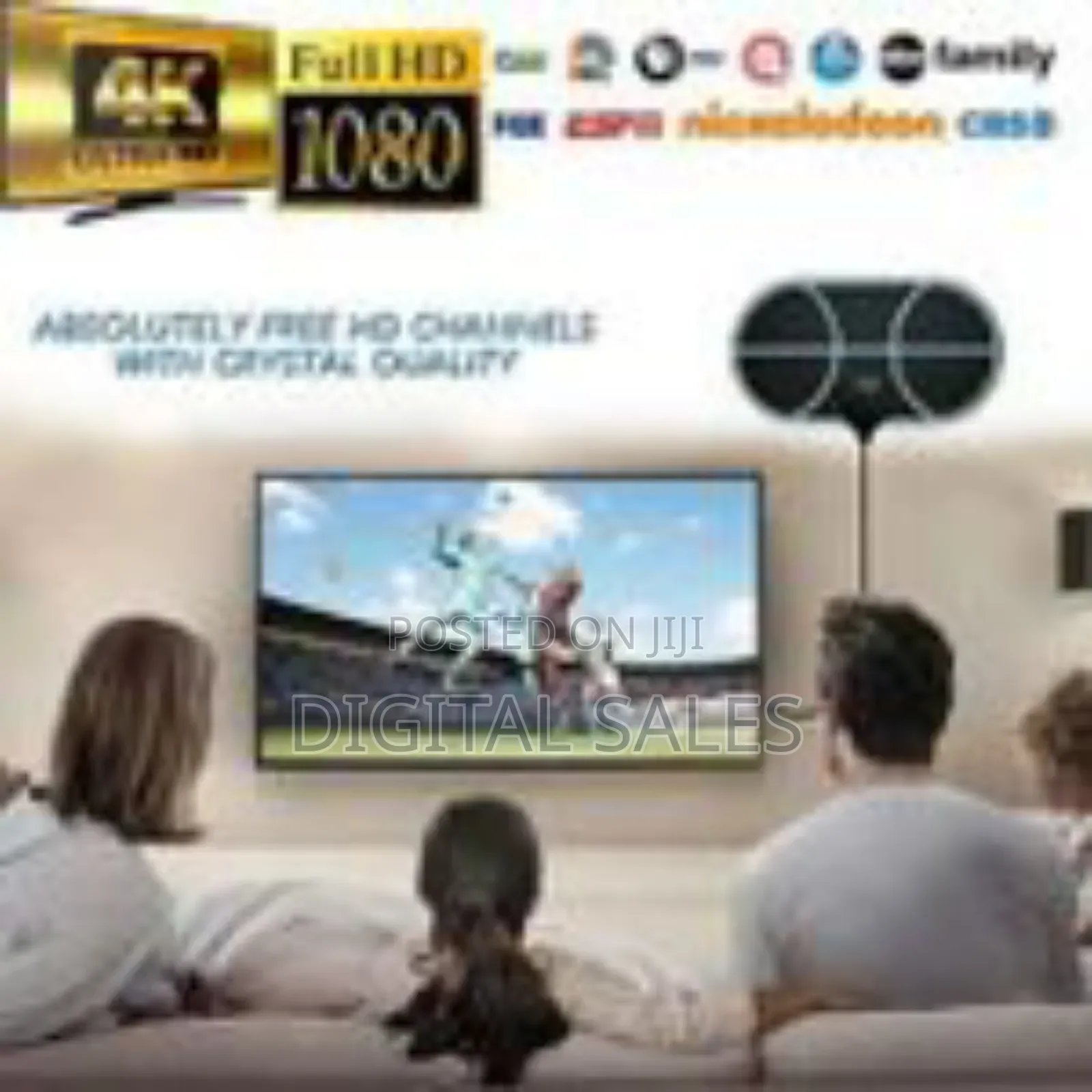 Indoor Tv Antenna, Digital Indoor Hd Tv Antenna With Signal Amplifier