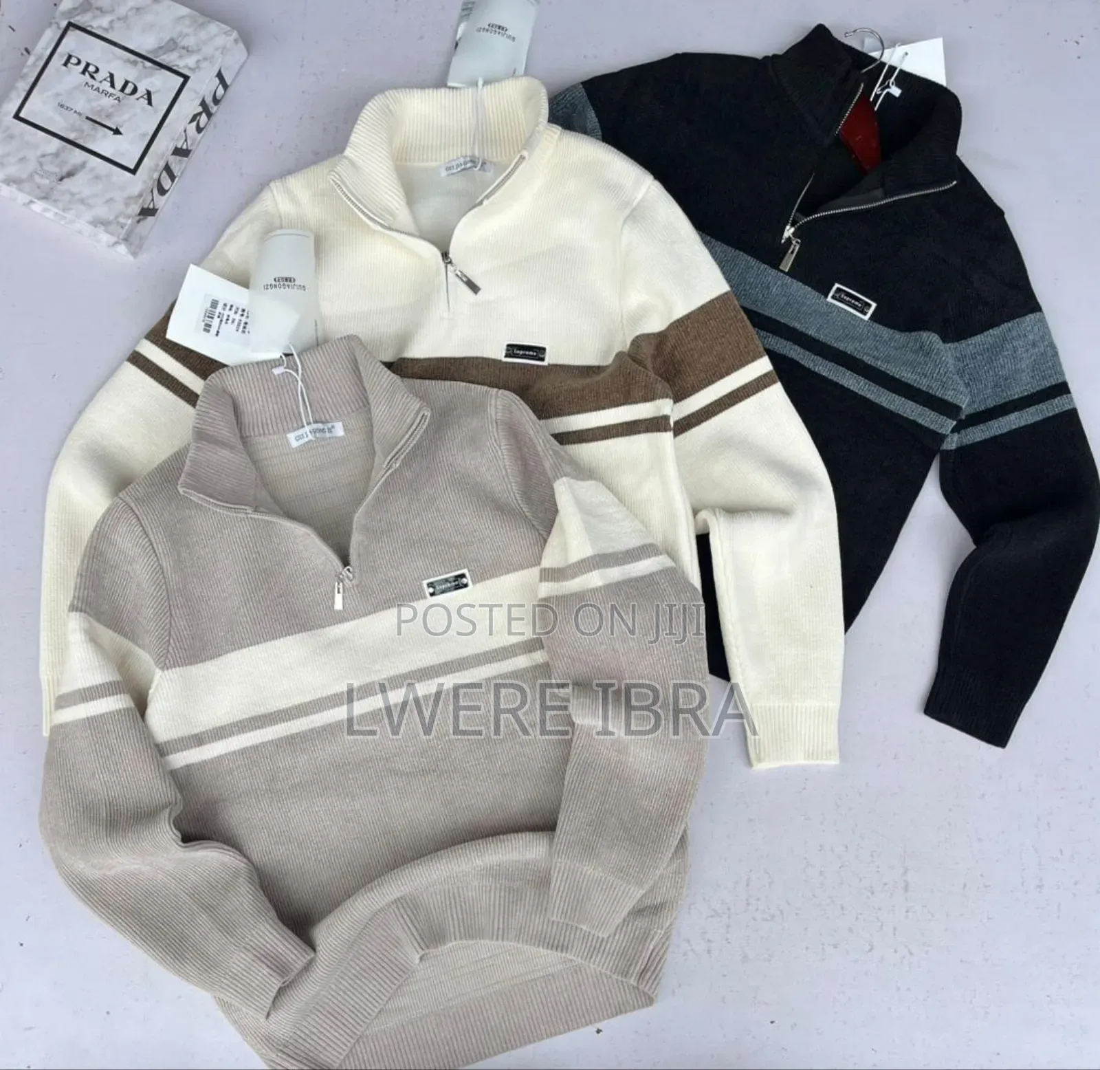 Cream Sweaters for Men