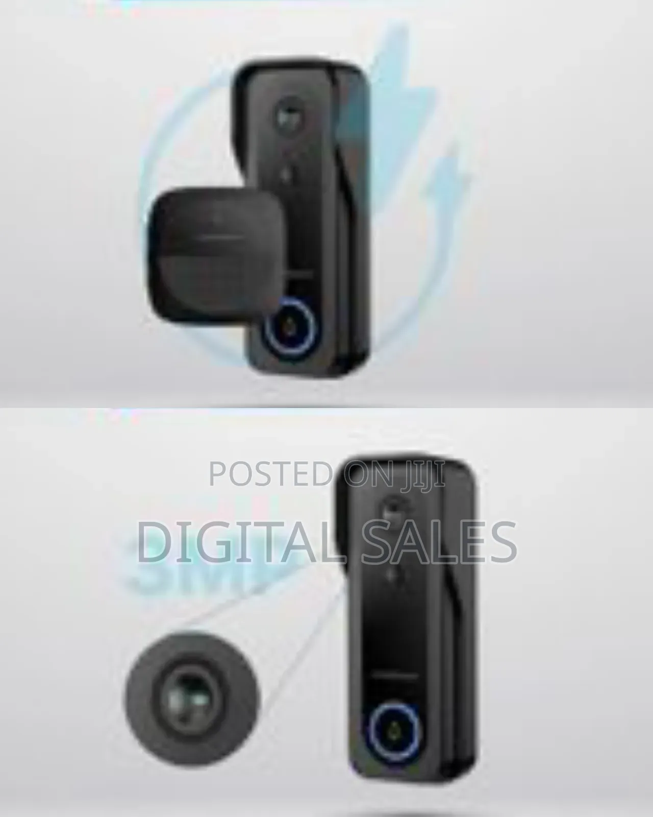 Powerology Ip65 265gb 3mp Infrared Smart Camera Doorbell 5200mah Table