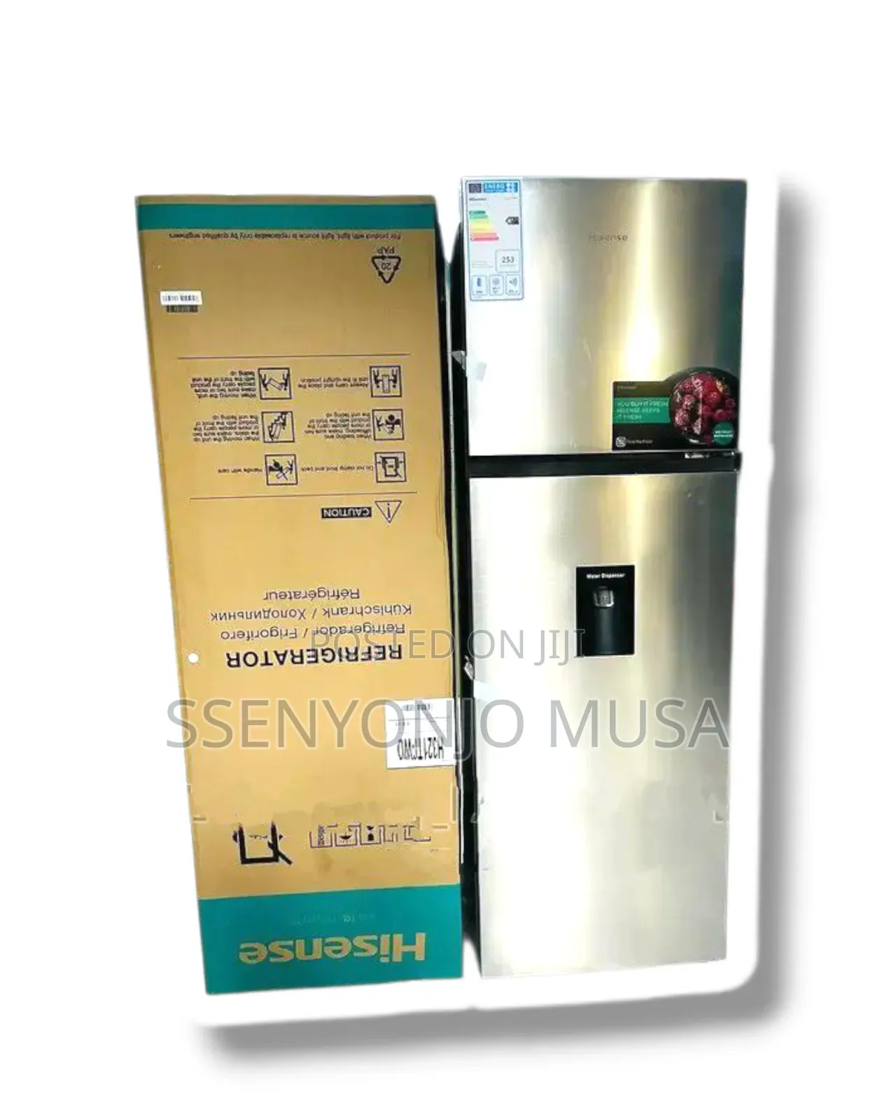 Hisense 419l Double Door Fridge - Rt419n4wcu, Frost-free