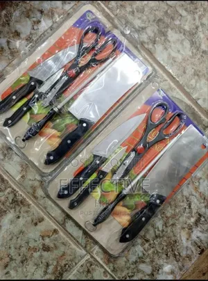 6-Piece Kitchen Knife Set and Board