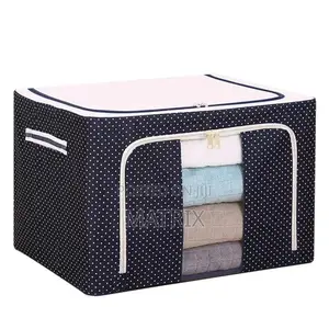 3pcs Oxford Cloth Foldable Storage Boxes (Multi - Design)-Multicolor