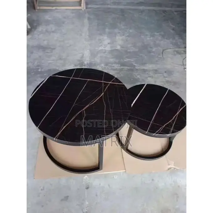2pc Metalic Stands Living Room Centre Tables (Not Assembled)