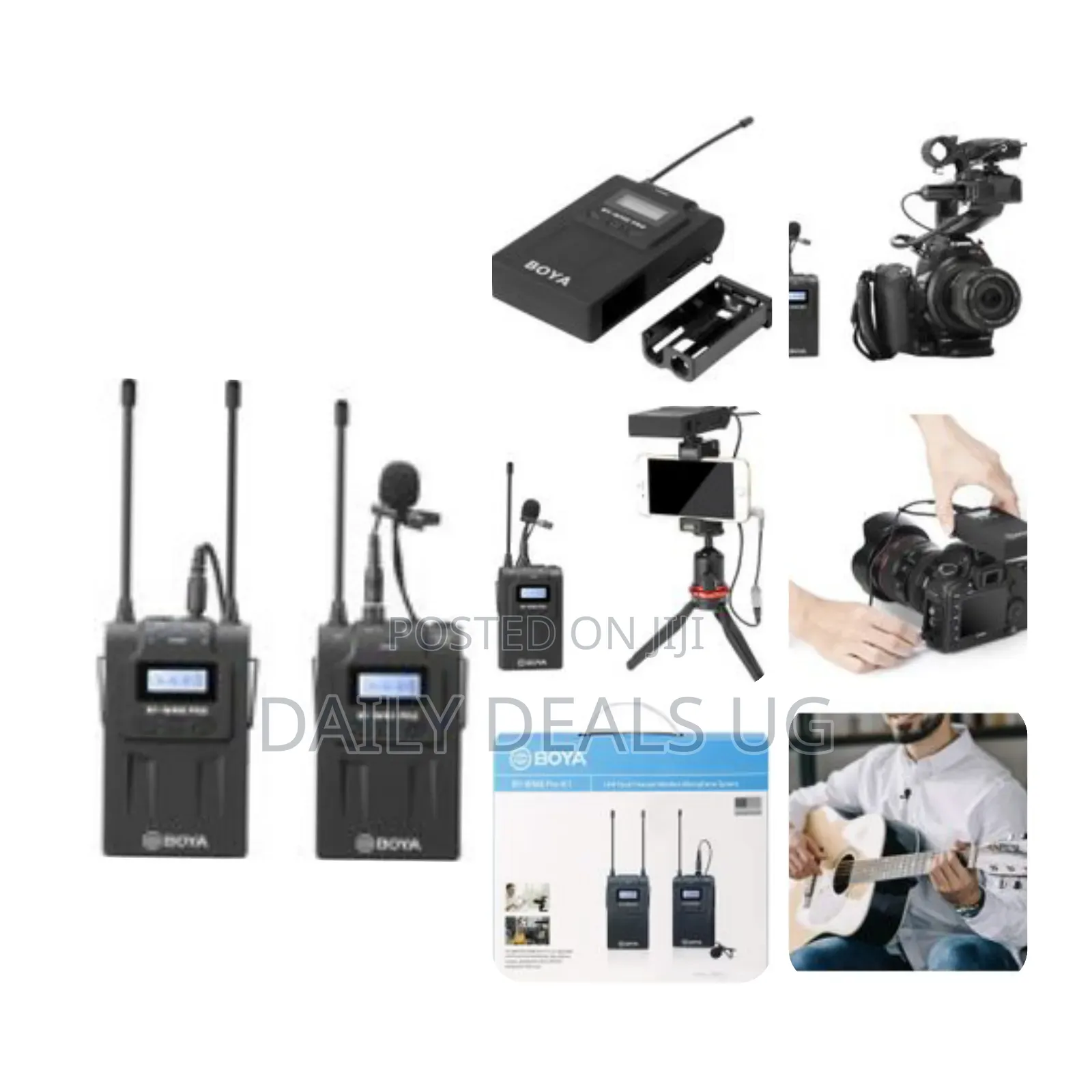 By-Wm8pro- Professional 48-Channel Uhf Wireless Lavalier Microphone