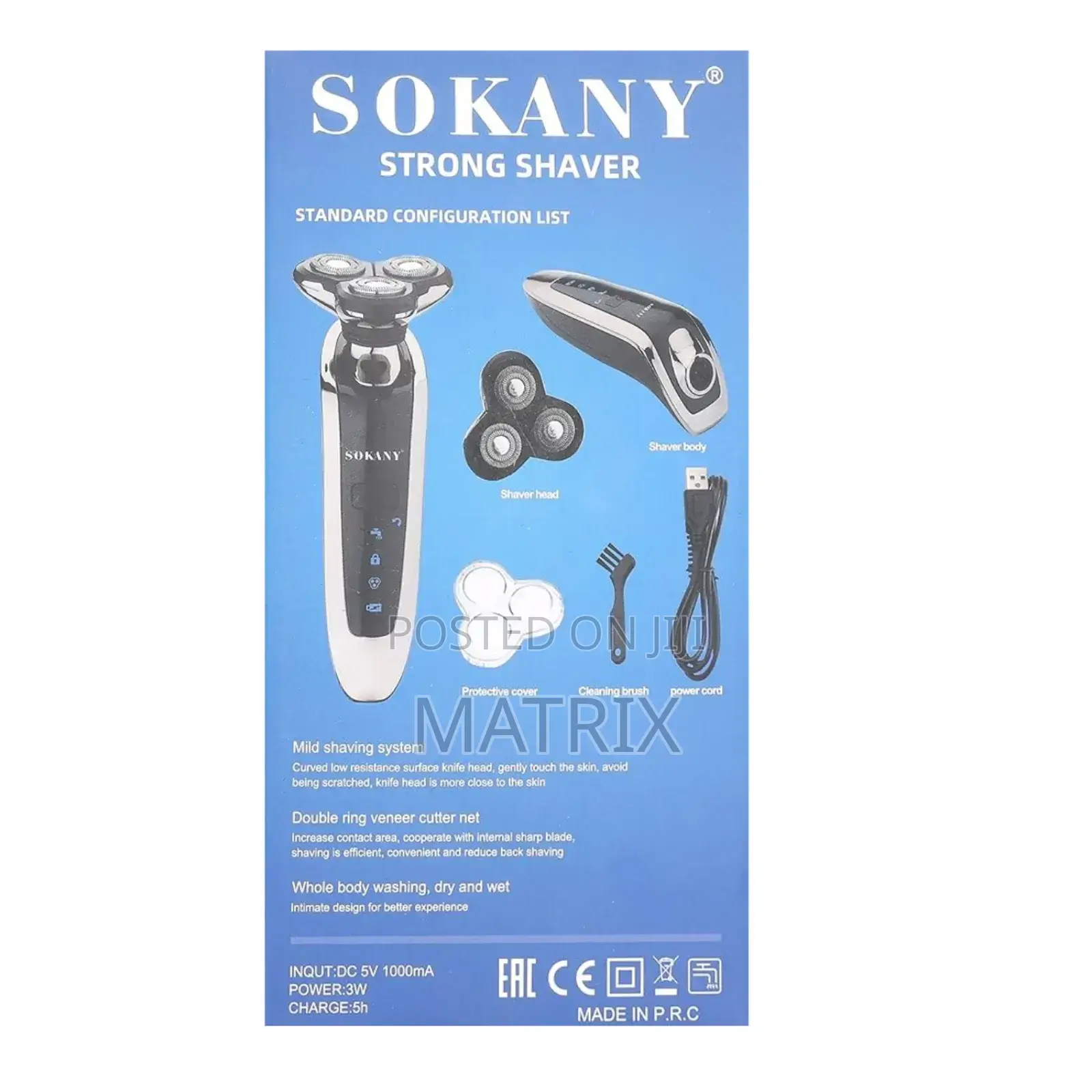Sokany Electric Beared Smoother Hair Shaver for Men