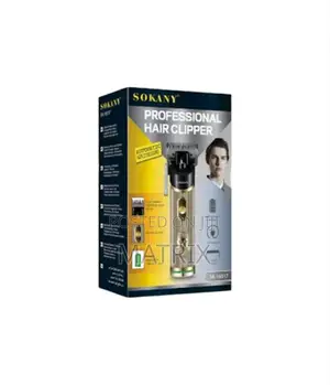 Sokany Professional Hair Clipper With Stainless Steel Cutter