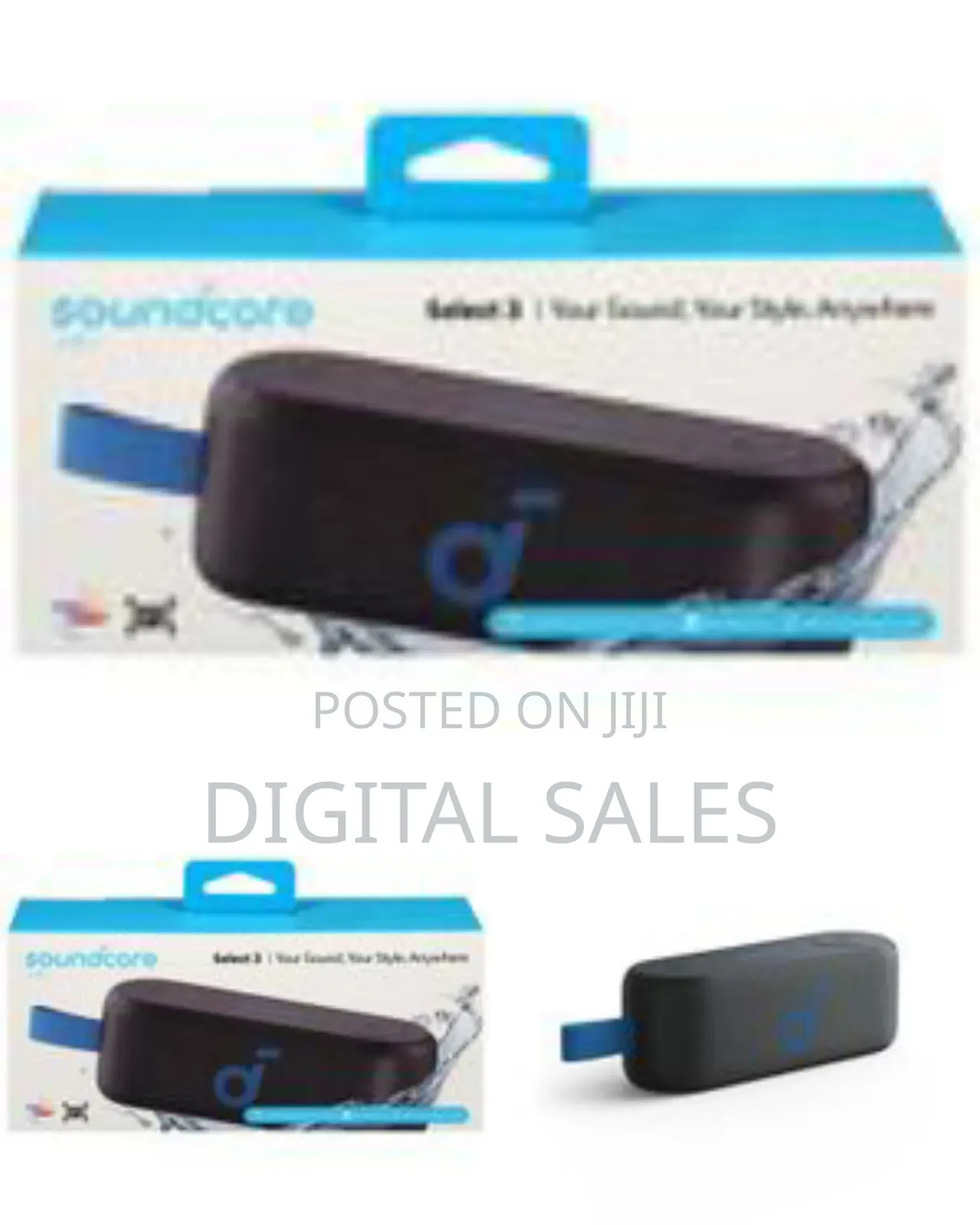 Anker Soundcore Select 3 Outdoor Speaker, 16w, Bassup Technology, 20h