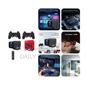 Arcade Vision Projector Hd Screen Game Projector With Controllers