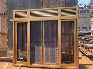 Golden Sliding Window at Busuulwa Metal Fabricions