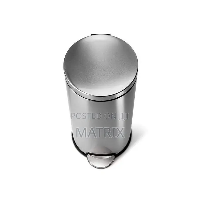 12l Stainless Padel Bin - Silver