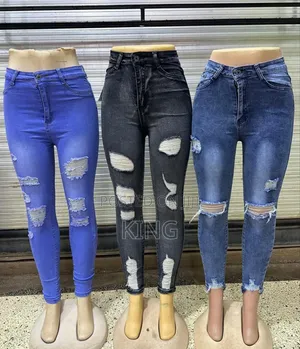 Fancy WMNS Damage Jeans