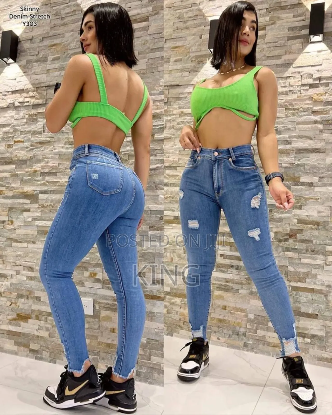 Cozy WMNS Damage Jeans