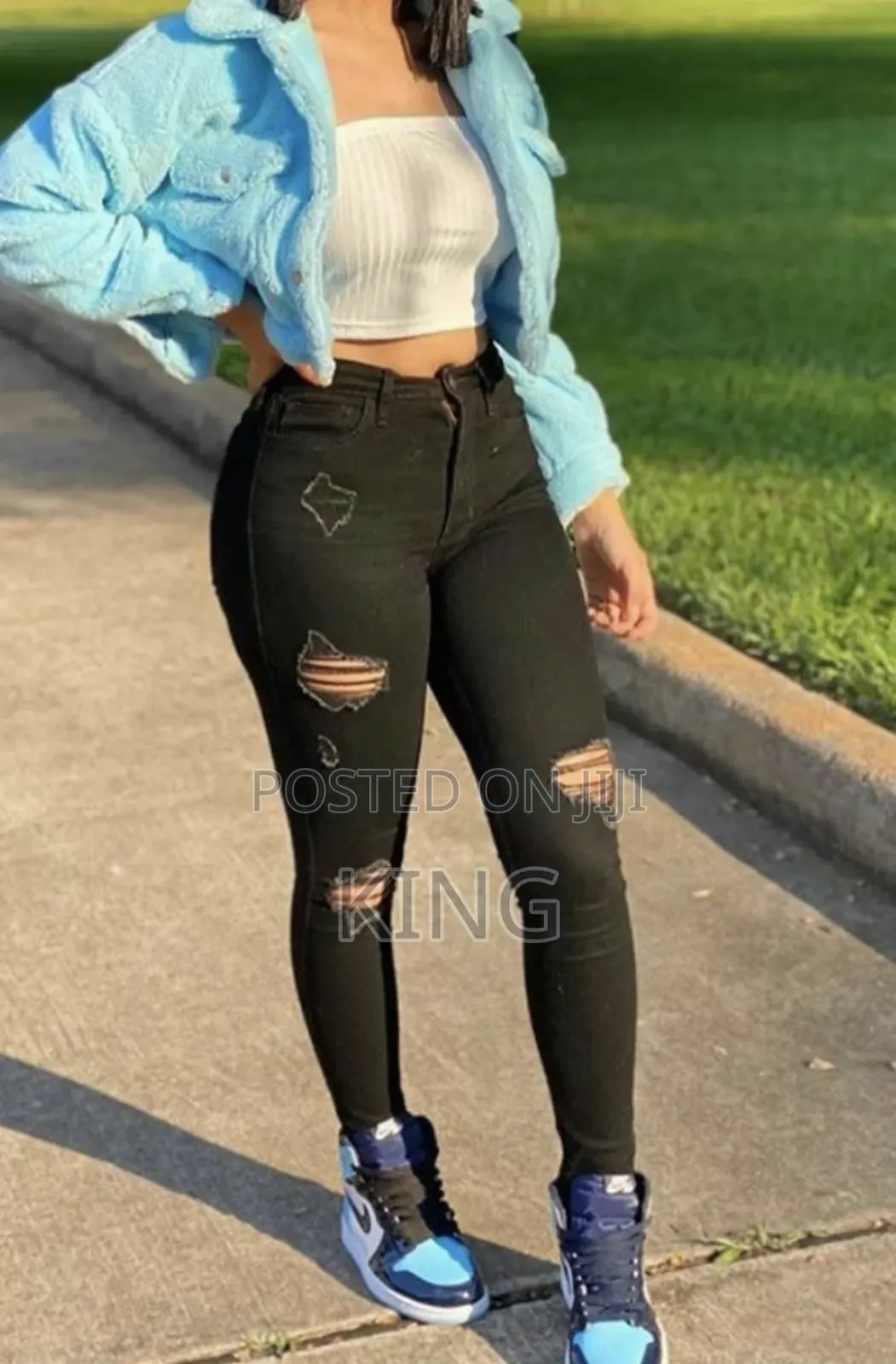 Cozy WMNS Damage Jeans