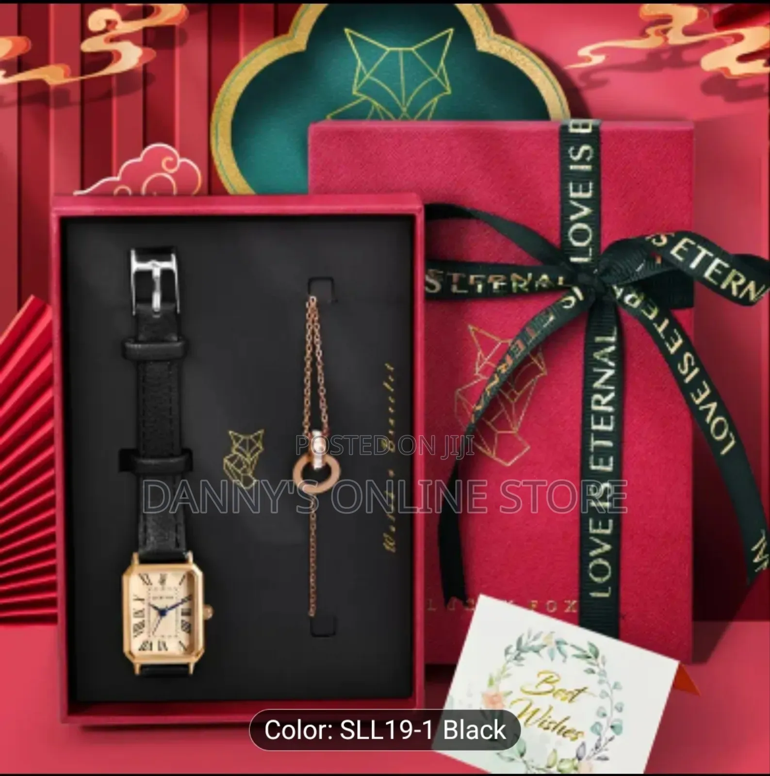 Luckyfox Vintage Casual Business Watch and Bracelet Gift Set, Quartz