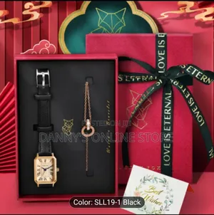 Luckyfox Vintage Casual Business Watch and Bracelet Gift Set, Quartz