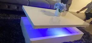 White Led Center Table 60cm by 110cm