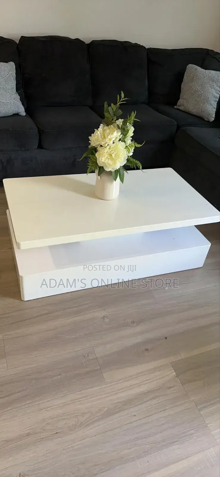 Center Table White 110cm by 58cm Width