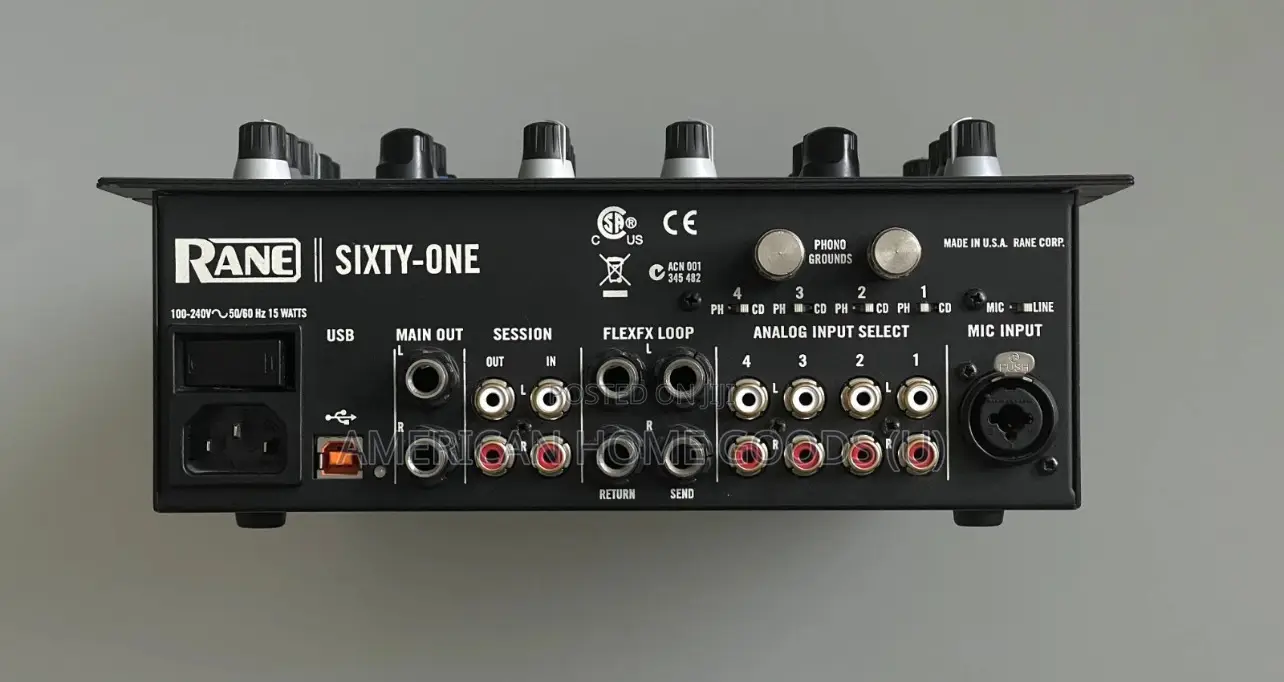 Rane Sixty-One 61 Professional Dj Mixer, 2-Channel, Usb