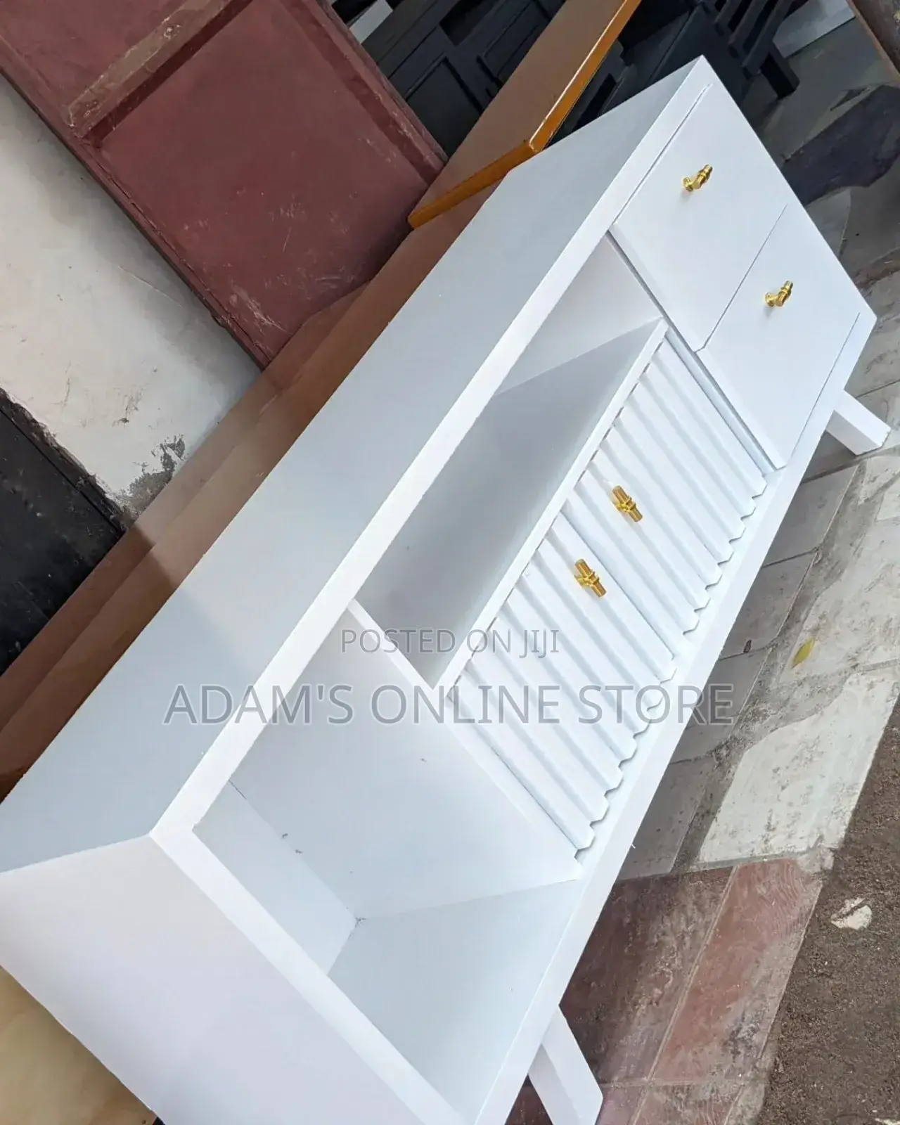 White Tv Stand 182cm Length